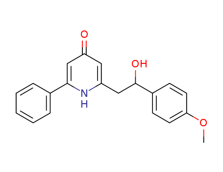 4(1H)-Pyridinone,2-[2-hydroxy-2-(4-methoxyphenyl)ethyl]-6-phenyl- cas  4975-88-6