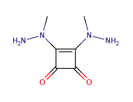Molecular Structure of 50376-99-3 (3,4-BIS(1-METHYLHYDRAZINO)CYCLOBUT-3-ENE-1,2-DIONE)