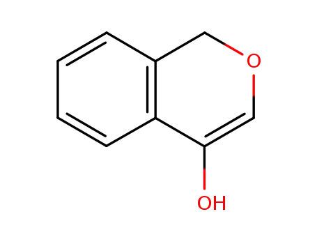 Molecular Structure of 387335-31-1 (1H-2-Benzopyran-4-ol (9CI))