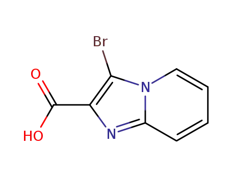 Molecular Structure of 354548-73-5 (3-BROMOIMIDAZO[1,2-A]PYRIDINE-2-CARBOXYLIC ACID)