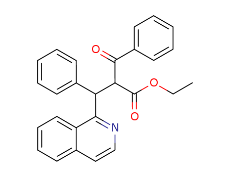 34008-40-7,ethyl 2-benzoyl-3-(isoquinolin-1-yl)-3-phenylpropanoate,