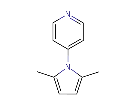Molecular Structure of 5044-29-1 (Pyridine, 4-(2,5-dimethyl-1H-pyrrol-1-yl)-)