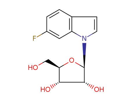 Molecular Structure of 52579-22-3 (6-fluoro-1-pentofuranosyl-1H-indole)