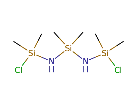 Molecular Structure of 41319-39-5 (N,N'-Bis(chlorodimethylsilyl)-α,α-dimethylsilanediamine)