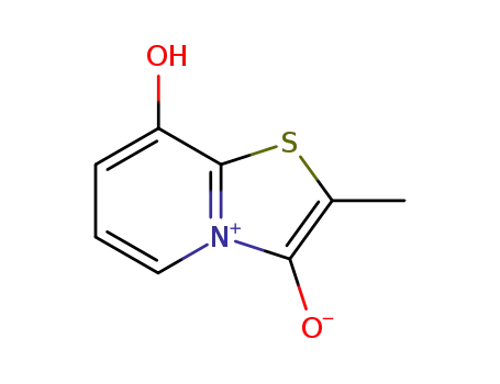 Molecular Structure of 35191-20-9 (8-hydroxy-2-methyl[1,3]thiazolo[3,2-a]pyridin-4-ium-3-olate)