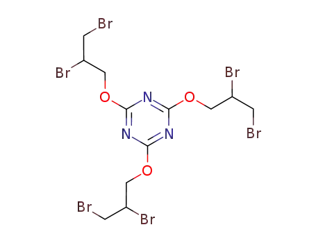 Molecular Structure of 52434-59-0 (2,4,6-tris(2,3-dibromopropoxy)-1,3,5-triazine)