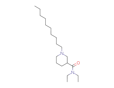 Molecular Structure of 5155-80-6 (1-decyl-3-(N,N-diethylcarbamoyl)piperidine)