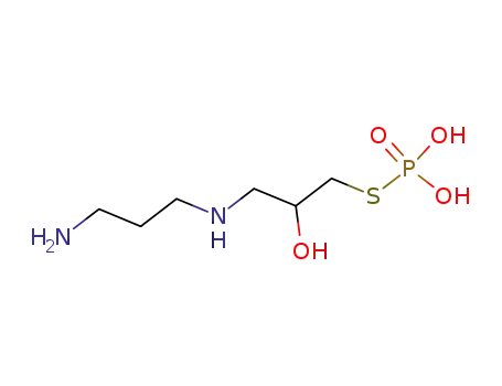 Molecular Structure of 56643-49-3 ([3-(3-aminopropylamino)-2-hydroxy-propyl]sulfanylphosphonic acid)