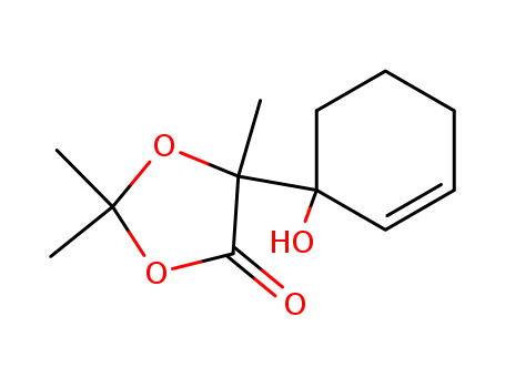 61366-83-4,5-(1-hydroxycyclohex-2-en-1-yl)-2,2,5-trimethyl-1,3-dioxolan-4-one,