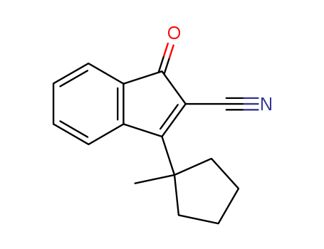 64871-55-2,3-(1-methylcyclopentyl)-1-oxo-1H-indene-2-carbonitrile,