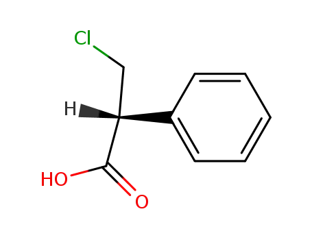 Molecular Structure of 5441-69-0 (3-chloro-2-phenylpropanoic acid)