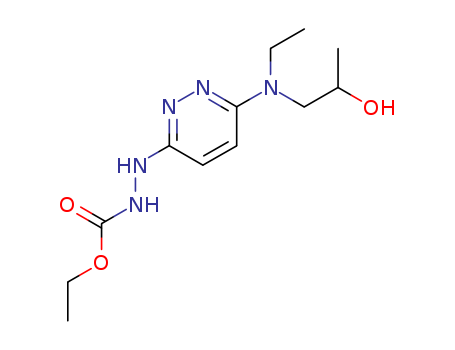 HYDRAZINECARBOXYLIC ACID, 2-[6-[ETHYL(2-HYDROXYPROPYL)AMINO]-3-PYRIDAZINYL]-, ETHYL ESTER