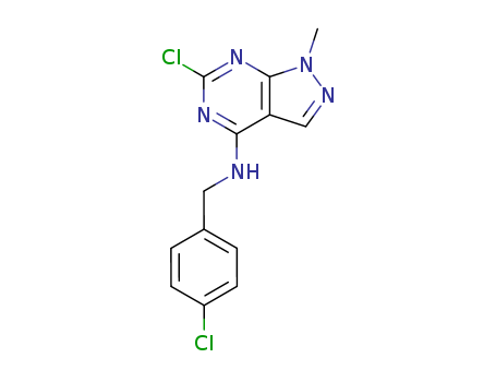 6289-06-1,6-chloro-N-(4-chlorobenzyl)-1-methyl-1H-pyrazolo[3,4-d]pyrimidin-4-amine,