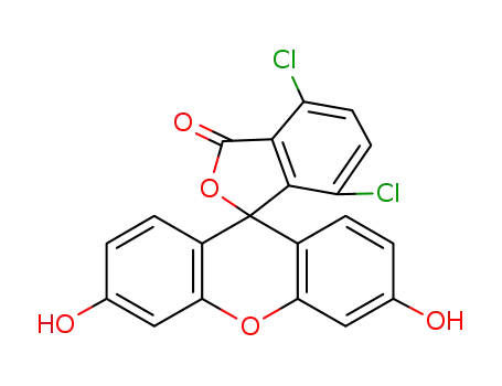 Molecular Structure of 596-12-3 (2,7-dichloro-6-hydroxy-9-phenyl-3H-xanthen-3-one)