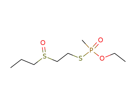 Molecular Structure of 53151-69-2 (O-ethyl O-{2-[(S)-propylsulfinyl]ethyl} methylphosphonothioate)