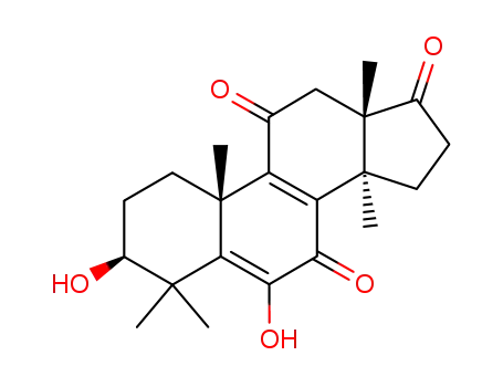 Molecular Structure of 60915-51-7 (3,6-dihydroxy-4,4,14-trimethylandrosta-5,8-diene-7,11,17-trione)