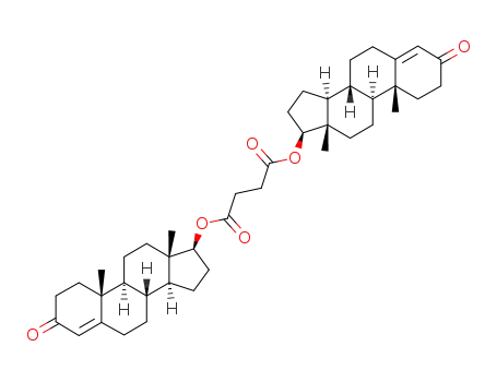 Molecular Structure of 54697-19-7 (bis[(8xi,9xi,14xi,17beta)-3-oxoandrost-4-en-17-yl] butanedioate)