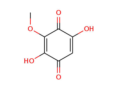 Molecular Structure of 62267-73-6 (2,5-Cyclohexadiene-1,4-dione, 2,5-dihydroxy-3-methoxy-)
