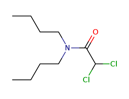 5327-06-0,Acetamide, N,N-dibutyl-2,2-dichloro-,N,N-DIBUTYL-2,2-DICHLORO-ACETAMIDE;Dichloroacetamide,N,N-dibutyl;dichloro-acetic acid dibutylamide;Acetamide,N,N-dibutyl-2,2-dichloro;Dichlor-essigsaeure-dibutylamid;N,N-Dibutyl-2,2-dichlor-acetamid;