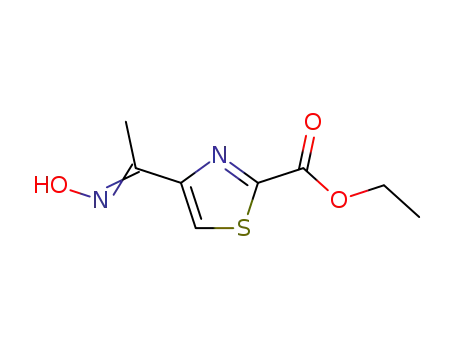 2-Thiazolecarboxylic acid, 4-[1-(hydroxyimino)ethyl]-, ethyl ester