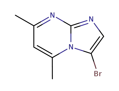 Molecular Structure of 6840-20-6 (3-Bromo-5,7-dimethylimidazo[1,2-a]pyrimidine)