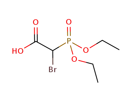 Molecular Structure of 216019-46-4 (2-Bromo-2-(diethoxyphosphoryl)acetic acid)