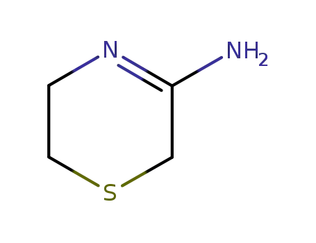 Molecular Structure of 73028-67-8 (5,6-dihydro-2H-1,4-thiazin-3-amine)
