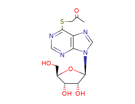 71052-74-9,6-[(2-oxopropyl)sulfanyl]-9-pentofuranosyl-9H-purine,