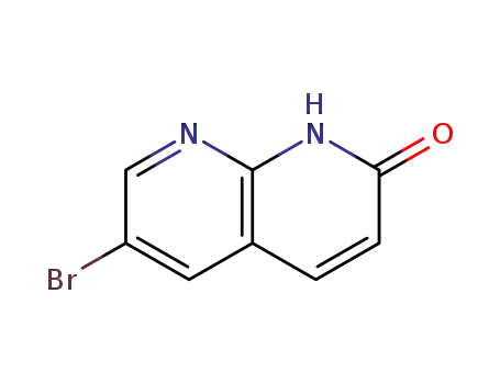 Molecular Structure of 72754-05-3 (6-BROMO-[1,8]NAPHTHYRIDIN-2-OL)