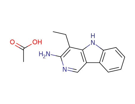 75240-20-9,3-Amino-4-ethyl-5H-pyrido(4,3-b)indole acetate,3-Amino-4-ethyl-5H-pyrido(4,3-b)indole acetate