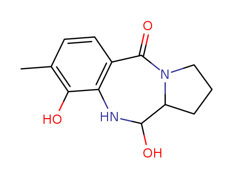 71444-85-4,9,11-dihydroxy-8-methyl-1,2,3,10,11,11a-hexahydro-5H-pyrrolo[2,1-c][1,4]benzodiazepin-5-one,