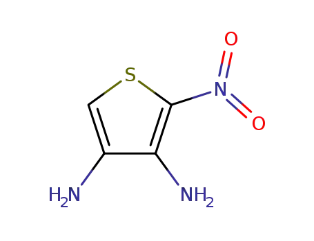 Molecular Structure of 90069-97-9 (3,4-Thiophenediamine,  2-nitro-)