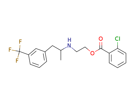 ETHANOL, 2-(alpha-METHYL-m-TRIFLUOROMETHYLPHENETHYLAMINO)-, o-CHLOROBENZOATE