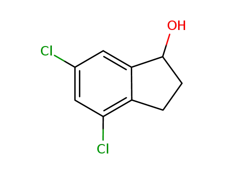 Molecular Structure of 1188143-94-3 (4,6-dichloroindan-1-ol)