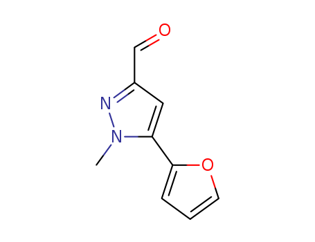 5-(2-Furyl)-1-methyl-1H-pyrazole-3-carbaldehyde , 97%