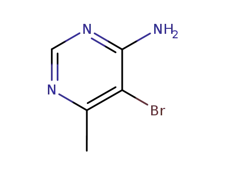 Molecular Structure of 7752-48-9 (4-Amino-5-bromo-6-methylpyrimidine)