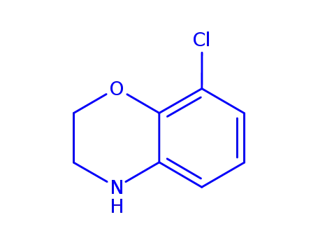 Molecular Structure of 939759-05-4 (8-Chloro-3,4-dihydro-2H-benzo[1,4]oxazine)