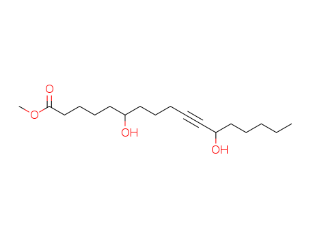10-Heptadecynoic acid,6,12-dihydroxy-, methyl ester