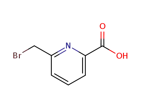 Molecular Structure of 885951-67-7 (6-(broMoMethyl)picolinic acid)