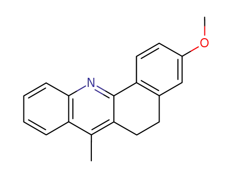 Molecular Structure of 83876-53-3 (3-methoxy-7-methyl-5,6-dihydrobenz<c>acridine)