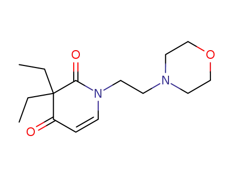 Molecular Structure of 74619-89-9 (3,3-diethyl-1-(2-morpholin-4-ylethyl)pyridine-2,4-dione)