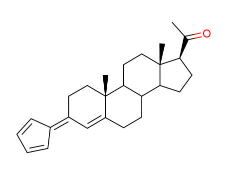 Pregn-4-en-20-one,3-(2,4-cyclopentadien-1-ylidene)- (7CI,9CI)