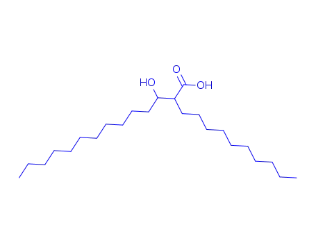 Molecular Structure of 94071-21-3 (2-decyl-3-hydroxytetradecanoic acid)