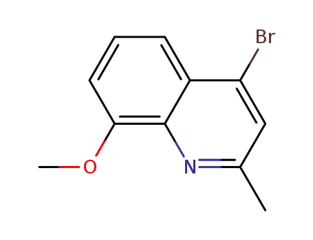 Molecular Structure of 927800-62-2 (4-BROMO-8-METHOXY-2-METHYLQUINOLINE)