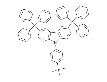 Molecular Structure of 956373-04-9 (CzC , 9-(4-tert-butylphenyl)-3,6-ditrityl-9H-carbazole)