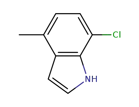 Molecular Structure of 941294-27-5 (7-Chloro-4-methyl-1H-indole)