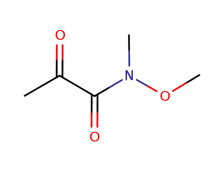 Molecular Structure of 914220-85-2 (N-methoxy-N-methyl-2-oxopropanamide)