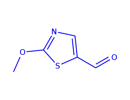 Molecular Structure of 95453-59-1 (5-Thiazolecarboxaldehyde, 2-methoxy- (9CI))