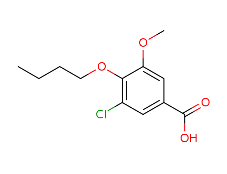 Molecular Structure of 955-36-2 (4-BUTOXY-3-CHLORO-5-METHOXYBENZOIC ACID)