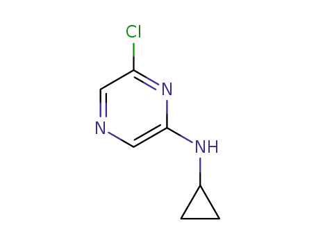 Molecular Structure of 941294-47-9 ((6-chloropyrazin-2-yl)cyclopropylamine)